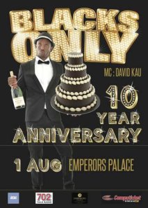 Blacks Only Comedy 10 year anniversary_